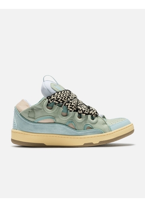 LEATHER CURB SNEAKERS