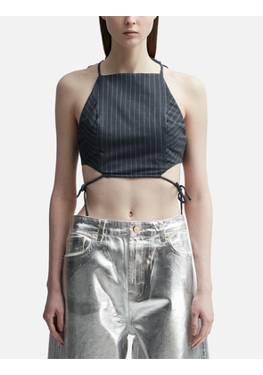 Stretch Stripe String Top