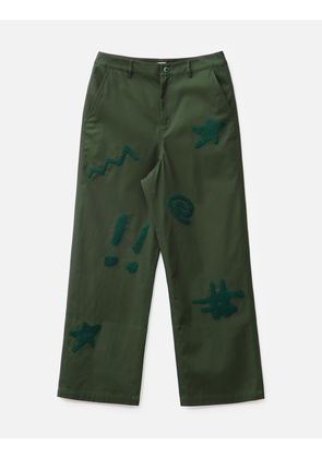 CHENILLE SYMBOLS FOUR POCKET PANT