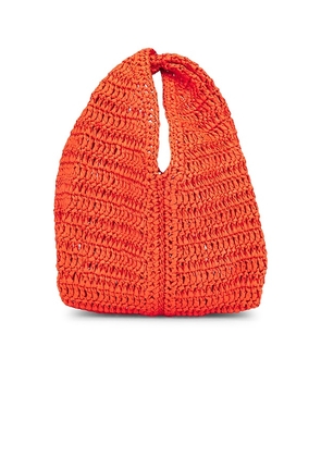 A.L.C. Simone Raffia Bag in Orange.