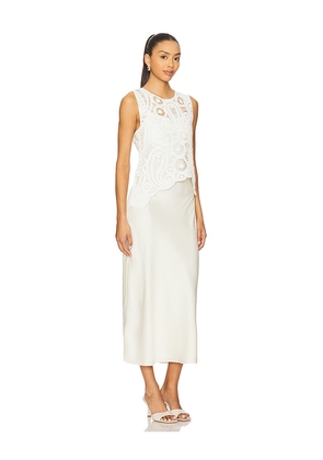 ASTR the Label Martina Sweater Dress in White,Cream. Size L. Also in M, S, XS.