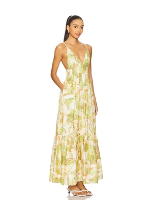 MISA Los Angeles Cintra Dress in Sage. Size L. Also in M, S, XL, XS.