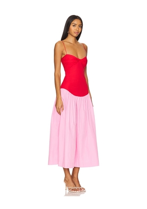 SWF x REVOLVE Drop Waist Dress in Red. Size M. Also in L.