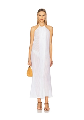 Vix Swimwear Cloe Long Cover Up Dress in White. Size L. Also in M.