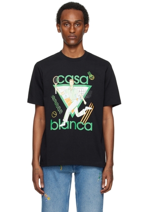 Casablanca SSENSE Exclusive Black 'Le Jeu' T-Shirt