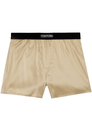 TOM FORD Gold Silk Boxers