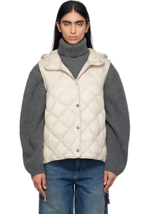 Max Mara Off-White Trefa Down Vest