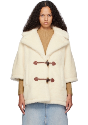 Max Mara Off-White George1 Faux-Fur Jacket