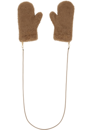 Max Mara Beige Ombrat2 Mittens