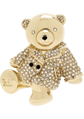 Max Mara Gold Shiny Bear Brooch