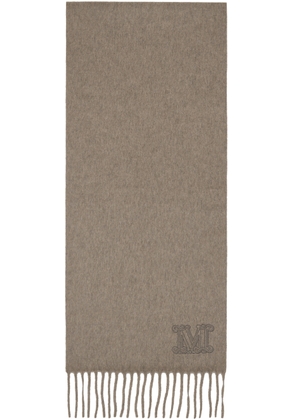 Max Mara Brown Cashmere Scarf