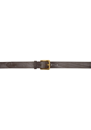 Drake's Brown Unlined Bridle Leather Belt