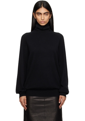 KHAITE Black Percy Turtleneck