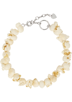 Acne Studios Off-White Popcorn Shape Necklace