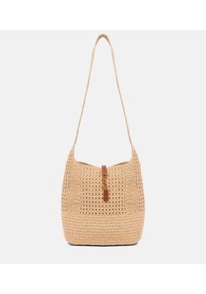 Saint Laurent Le 5 a 7 Medium raffia shoulder bag