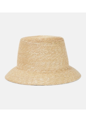 Saint Laurent Maglina straw bucket hat