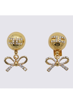 Elisabetta Franchi Gold Tone Metal Earrings