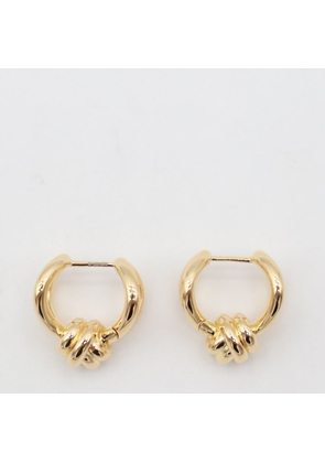 Bottega Veneta Gold Tone Silver Earrings
