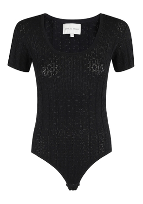 Loulou Studio Rib-lace Knit Fitted Body
