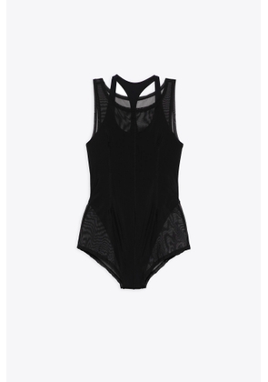 Our Legacy Dual Vanua Black Lycra And Mesh Layered Body - Dual Vanua