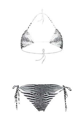 Roberto Cavalli Mini Zebra Black And White Bikini
