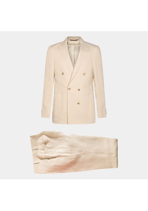 Canali White Wool Suits