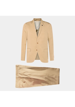 Lardini Beige Viscose Suits