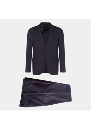 Lardini Dark Blue Viscose Suits