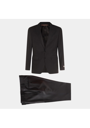 Canali Black Wool Suits