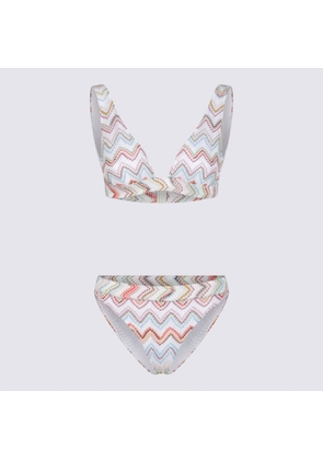 Missoni White And Multicolor Viscose Beachwear