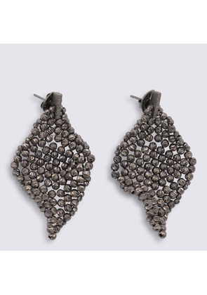 Brunello Cucinelli Silver Metal Earrings