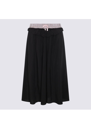 Maison Margiela Black Viscose Skirt