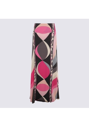 Pucci Multicolor Viscose Midi Skirt