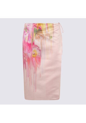 Blumarine Pink Midi Skirt