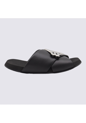 Balenciaga Black Leather Flats