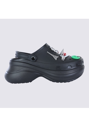 Balenciaga Black Leather Sandals
