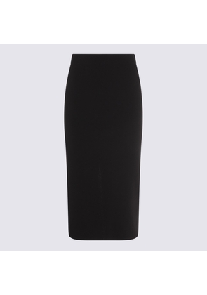 Max Mara Black Losanna Midi Skirt