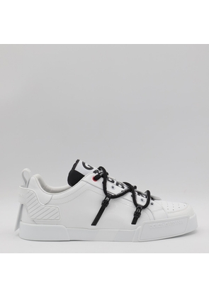 Dolce & Gabbana White And Black Sneakers