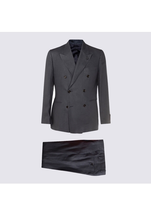 Lardini Grey Linen Suits