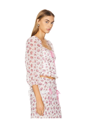 For Love & Lemons Etienne Top in Pink. Size S. Also in XS.