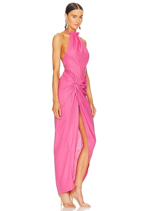 OW Collection Isla Dress in Fuchsia. Size S. Also in L, M, XL, XS.