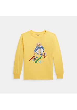 Polo Bear Cotton Long-Sleeve T-Shirt