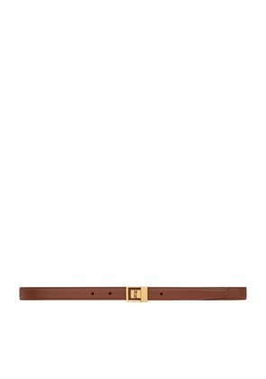 Saint Laurent Leather Fine Ceinture Boucle Belt