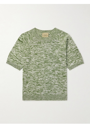 Federico Curradi - Linen and Organic Cotton-Blend T-Shirt - Men - Green - S