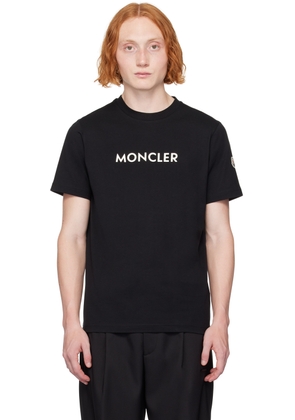 Moncler Black Bonded-Logo T-Shirt