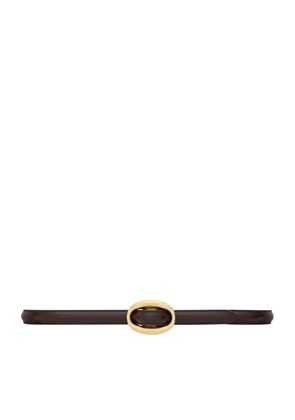 Saint Laurent Leather Oval Belt
