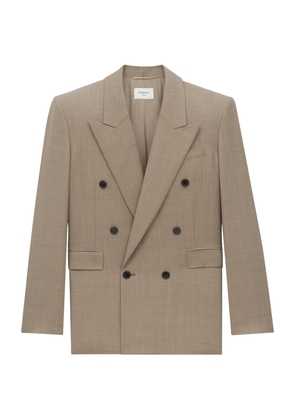 Saint Laurent Wool Double-Breasted Blazer