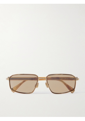 Brunello Cucinelli - Square-Frame Gold-Tone Sunglasses - Men - Gold