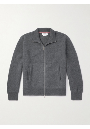 Thom Browne - Wool-Fleece Zip-Up Jacket - Men - Gray - 1