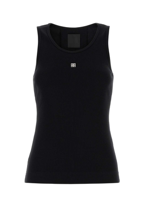 Givenchy Black Stretch Cotton Tank Top